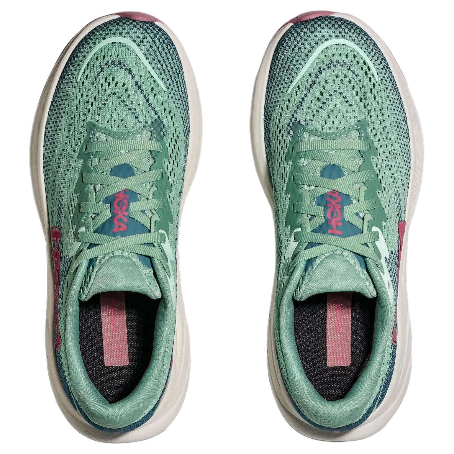 Кроссовки для бега HOKA ONE ONE RINCON 4 Повседневные беговые кроссовки Женские Зеленые - изображение 3