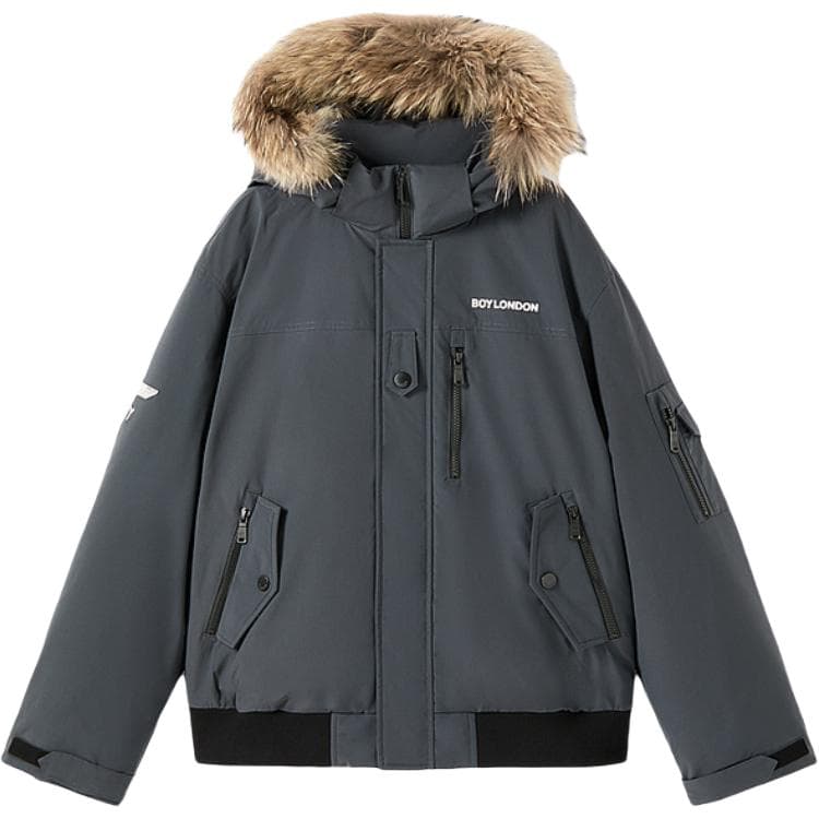 Зимняя куртка Boy London Серый Мужской Пуховики - изображение 1