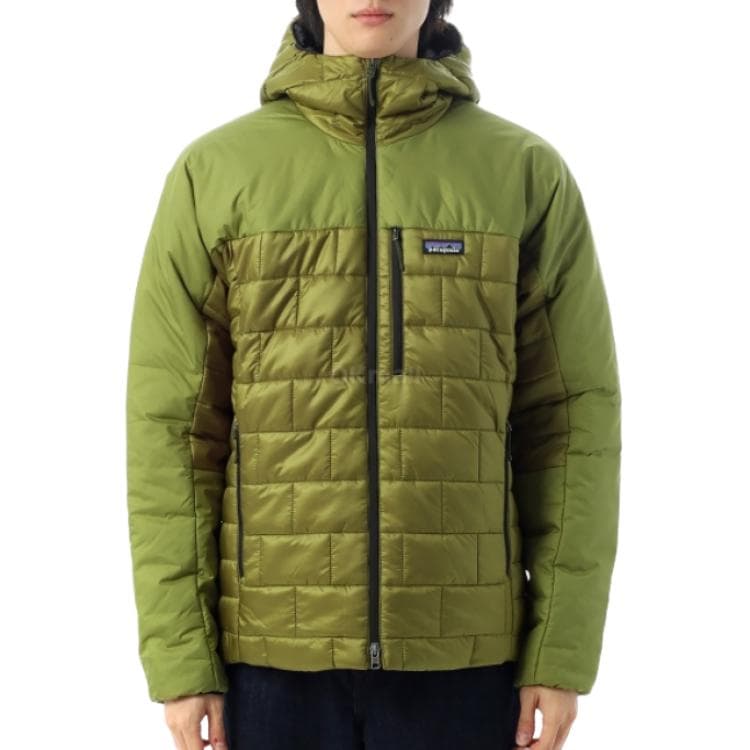 Зимняя куртка пуховик Patagonia Nano Puff Мужская пуховая куртка - изображение 4