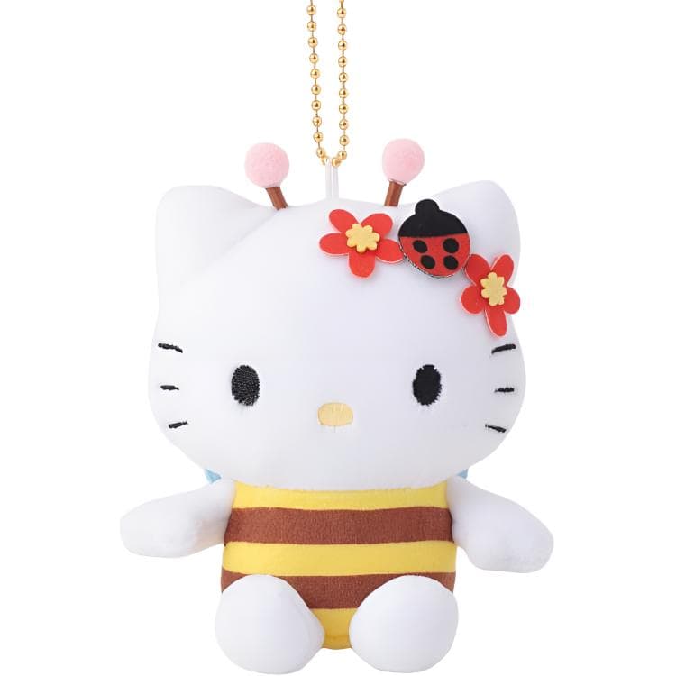 Sanrio Hello Kitty Bee Мягкие игрушки с брелоками длина тела 9 5 см - изображение 1