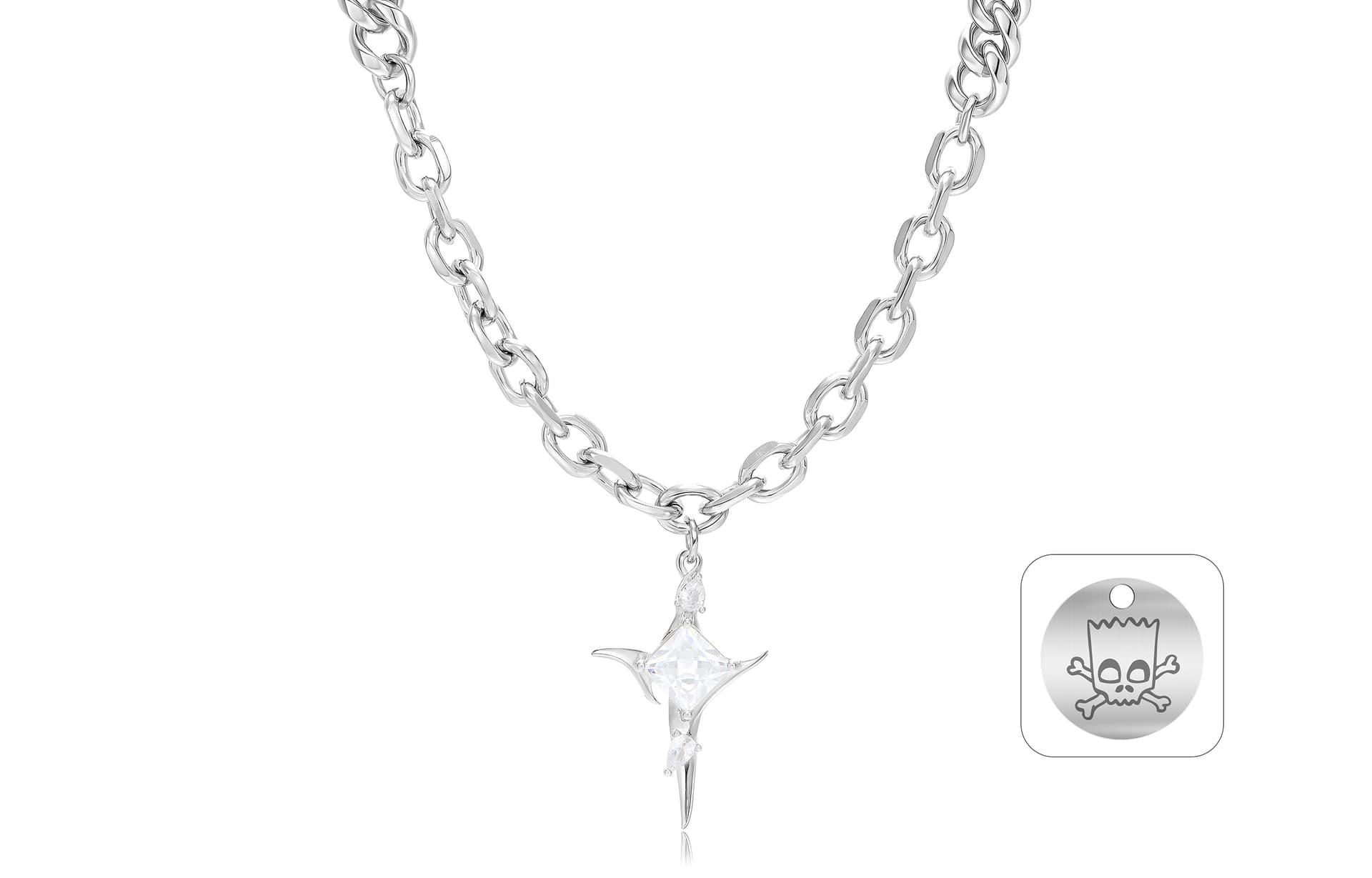 Ожерелье The Simpsons Titan Steel Necklaces Unisex Симпсоны Титановые Стальные Ожерелья Унисекс - изображение 1