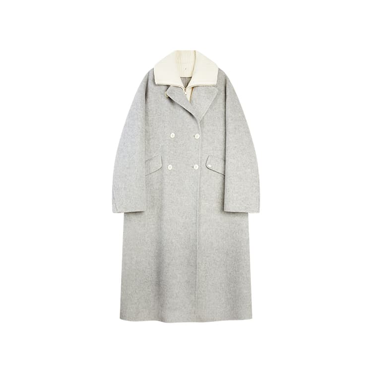 ELLE Light Gray Women's Coat ELLE Светло-серый женский пальто - изображение 1