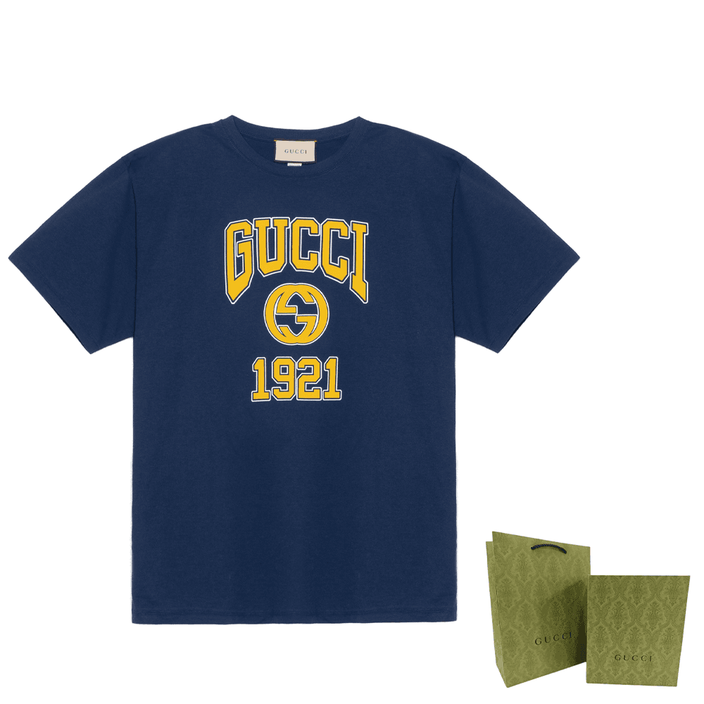 Футболка Gucci T-Shirt Navy - изображение 5
