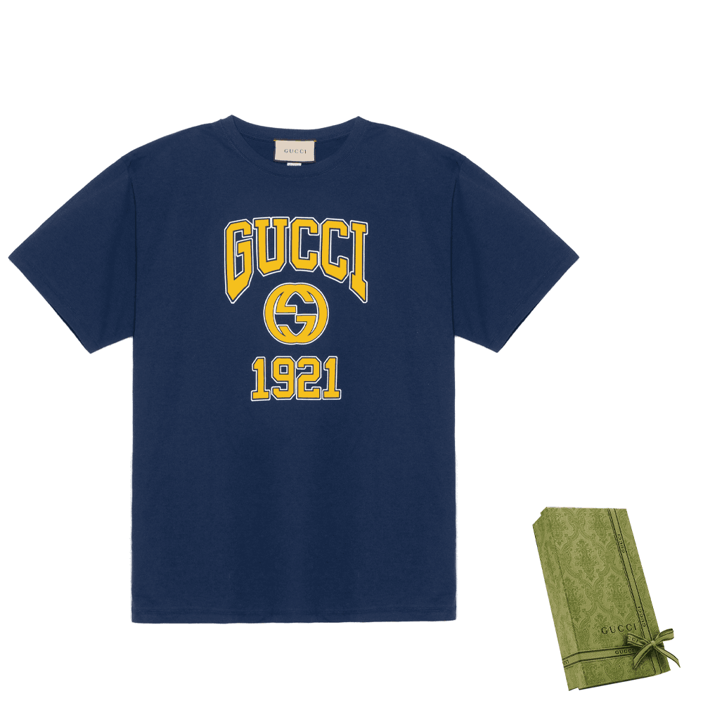 Футболка Gucci T-Shirt Navy - изображение 4