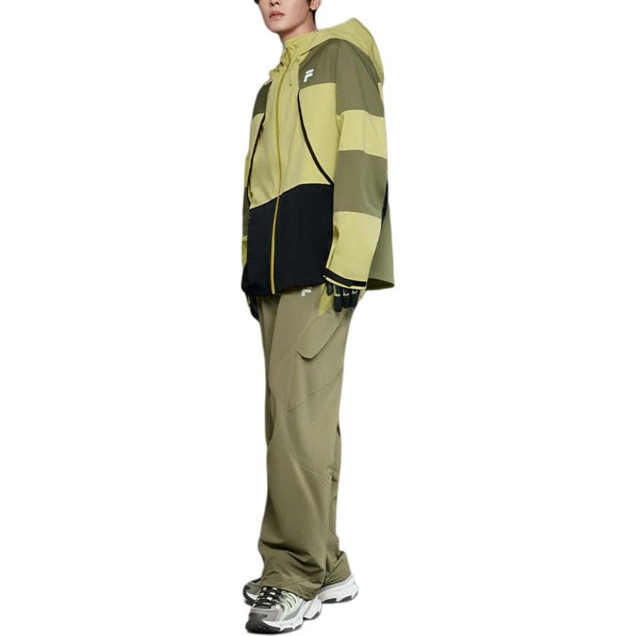 Куртка FILA FUSION URBAN TECHFILA FUSION X Куртки Пальто Мужской Имбирь Зеленый желтый - изображение 3