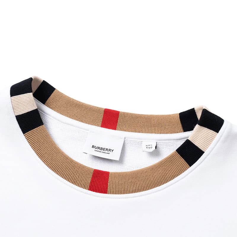 Кофта Burberry Logo Print Crewneck Sweatshirt White - изображение 7