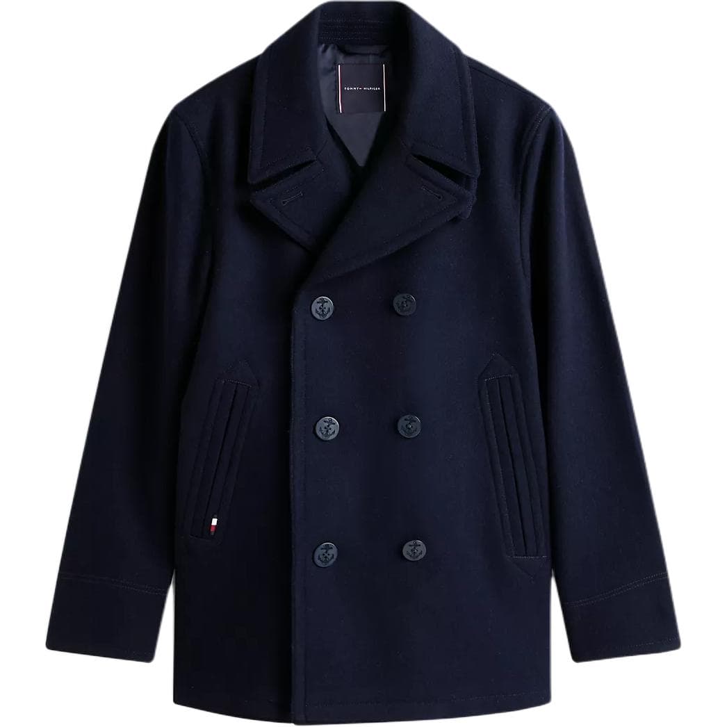 Пальто Tommy Hilfiger Мужское Короткое Пальто Морской Синий - изображение 1