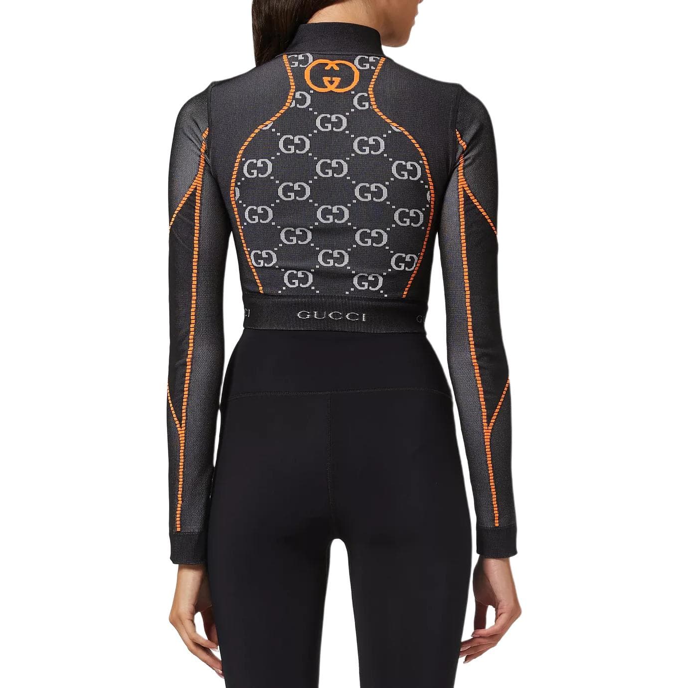 Gucci SS22 GG Jacquard Knit Top Black - изображение 4