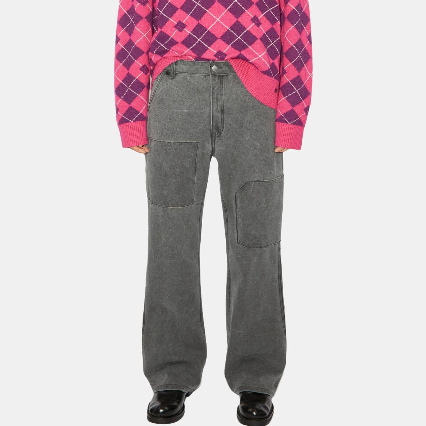 Штаны Acne Studios FW23 Patch Canvas Trousers - изображение 2