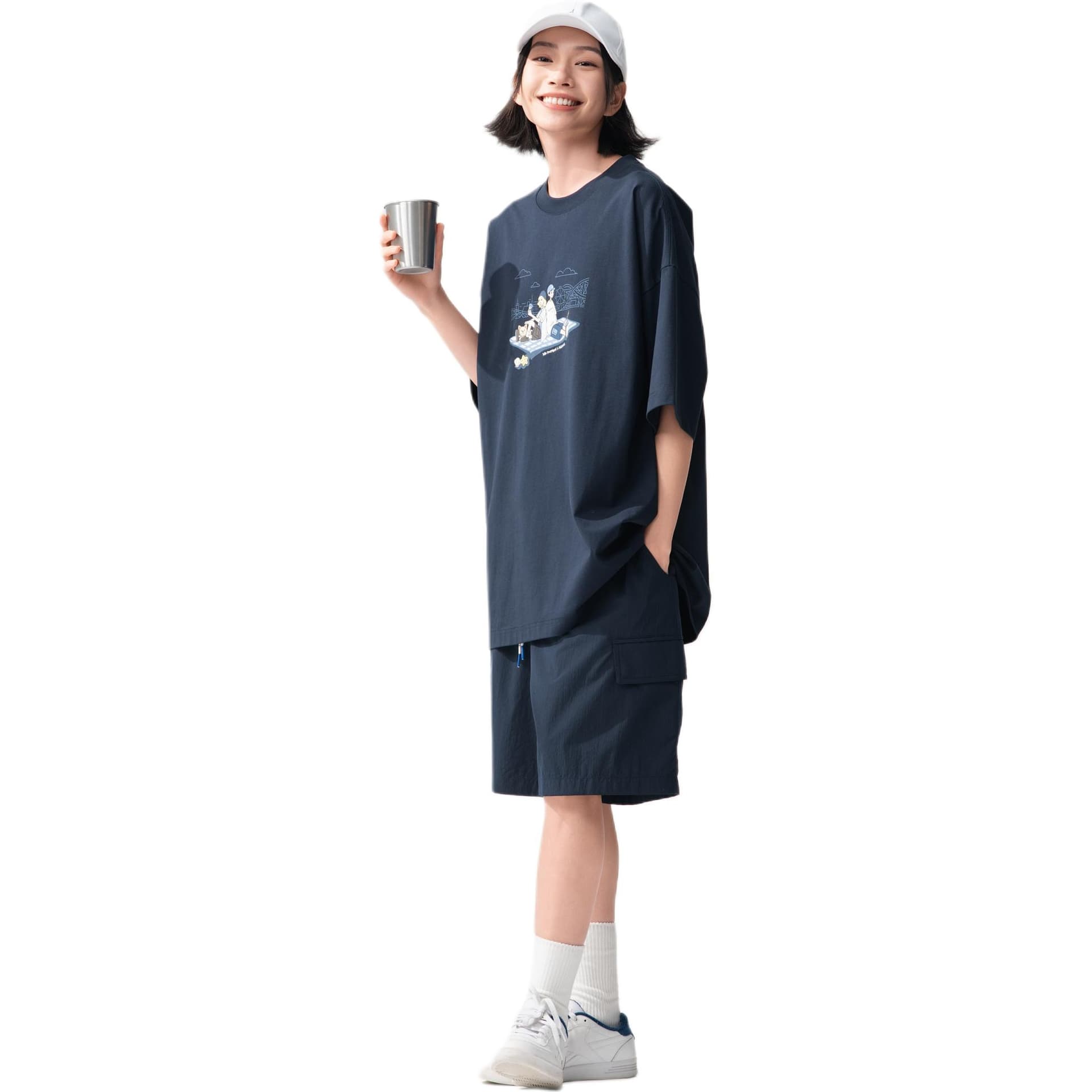 Футболка Nautica White Sail x POPBOY Кемпинг принт Круглый вырез Мужская футболка - изображение 10