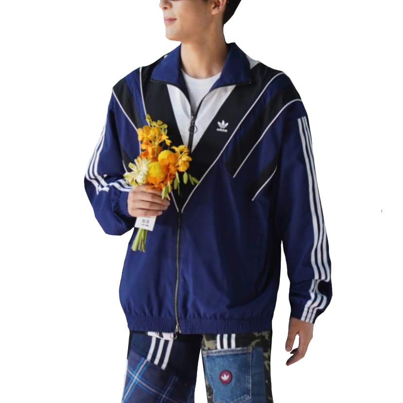 Куртка Adidas Originals Трилистник Куртки Пальто Унисекс Синий - изображение 7