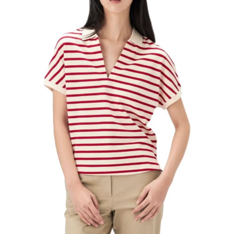 Tommy Hilfiger SS25 Поло Женское Красное - изображение 2