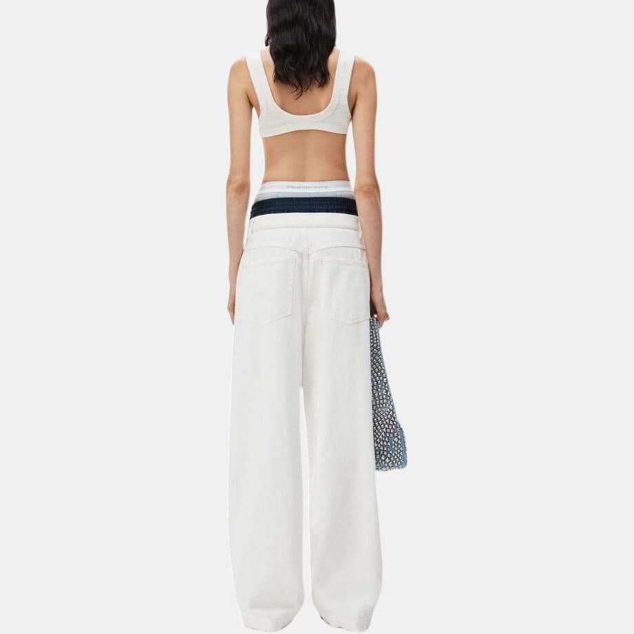 Джинсы alexander wang Pre-Styled Straight Leg Jean in Denim - изображение 3