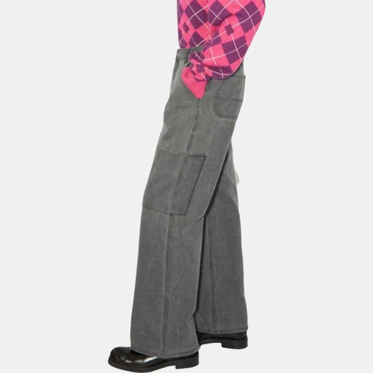 Штаны Acne Studios FW23 Patch Canvas Trousers - изображение 4