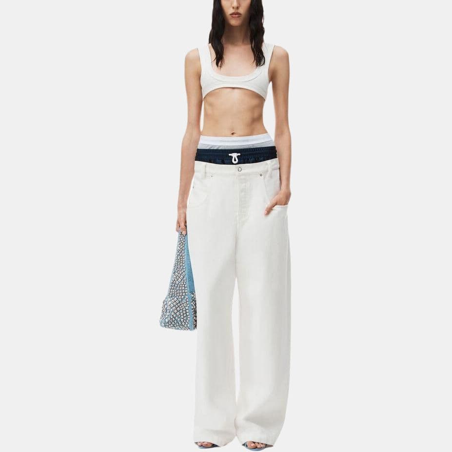 Джинсы alexander wang Pre-Styled Straight Leg Jean in Denim - изображение 2