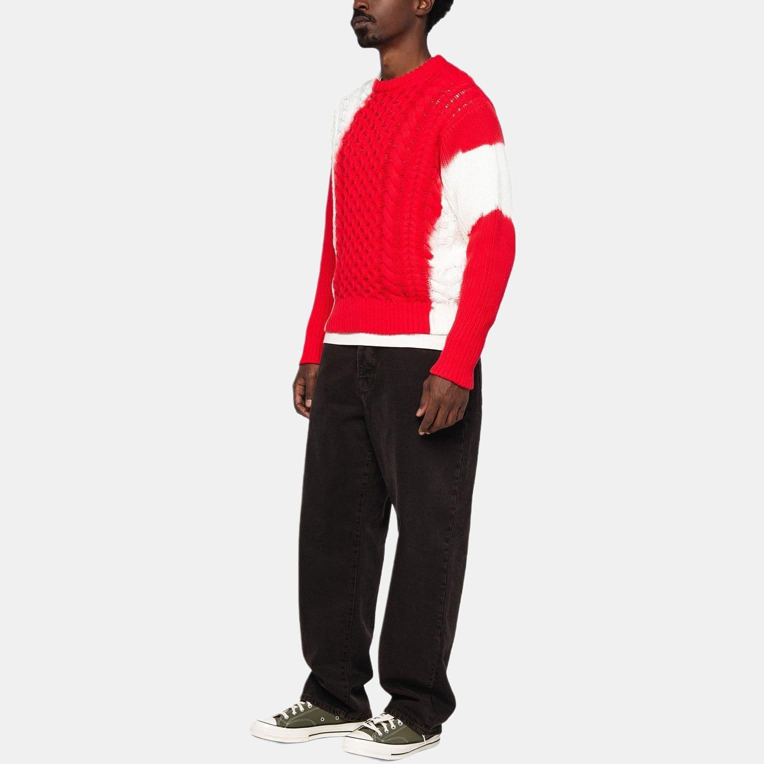 Кофта Stussy FW23 TIE DYE FISHERMAN SWEATER - изображение 3