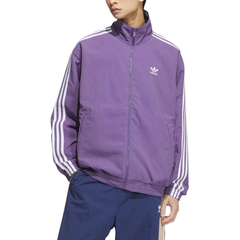 Куртка Adidas Originals Firebird Куртка Мужская Технология Фиолетовая - изображение 2