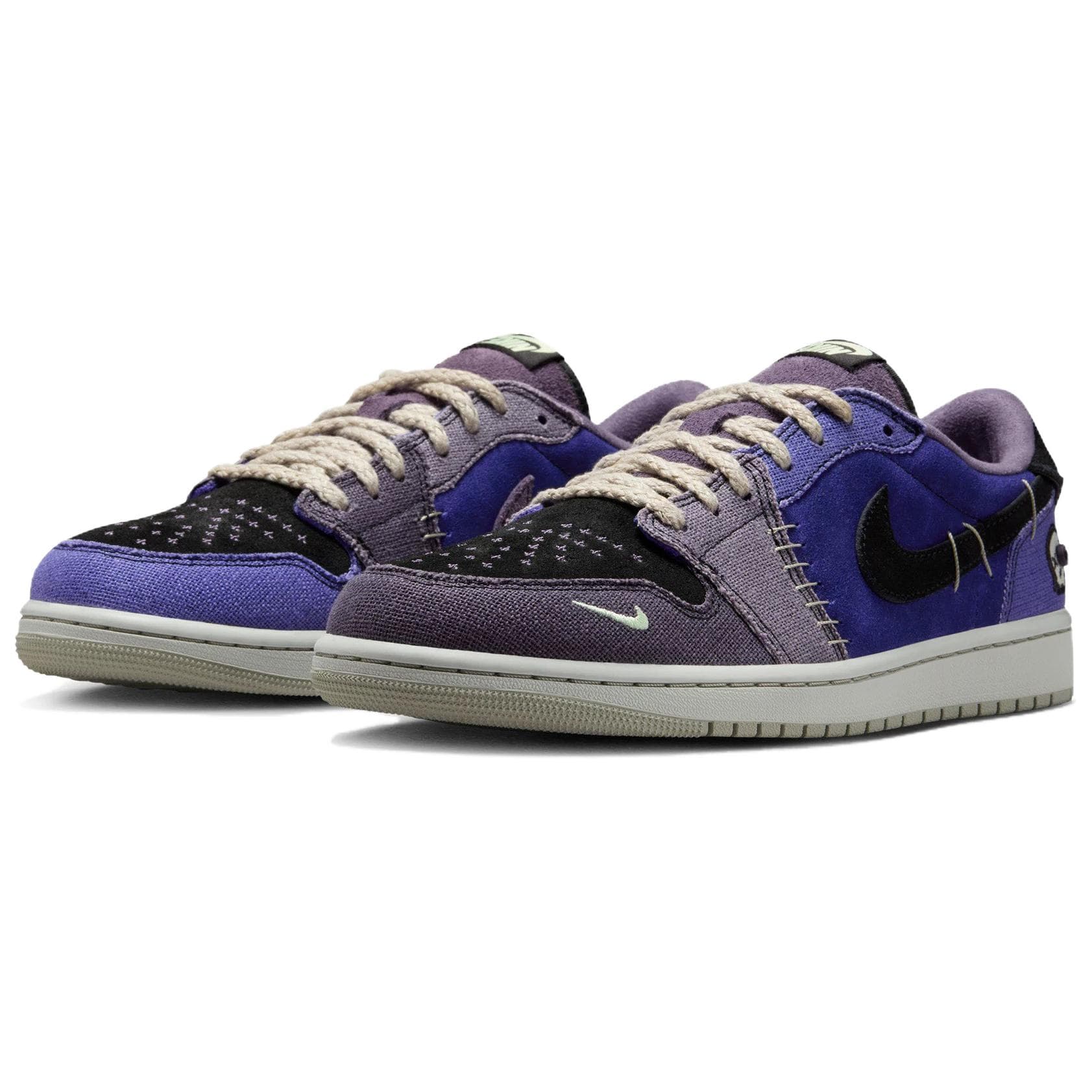 Ретро баскетбольные кроссовки Zion Williamson x Jordan Air Jordan 1 Low OG Deep Blue - изображение 3
