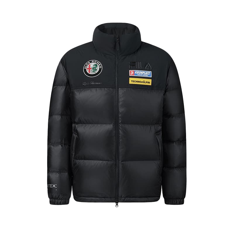 Зимняя куртка FILA SKI Пуховик Мужской Темно-Черный - изображение 3