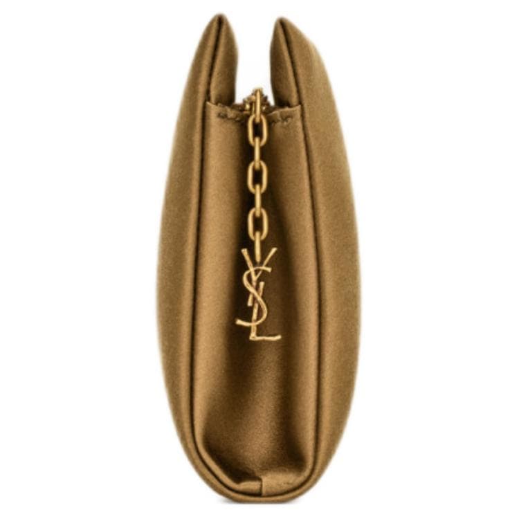 Сумка Saint Laurent Small Fabric Clutch Brown - изображение 3