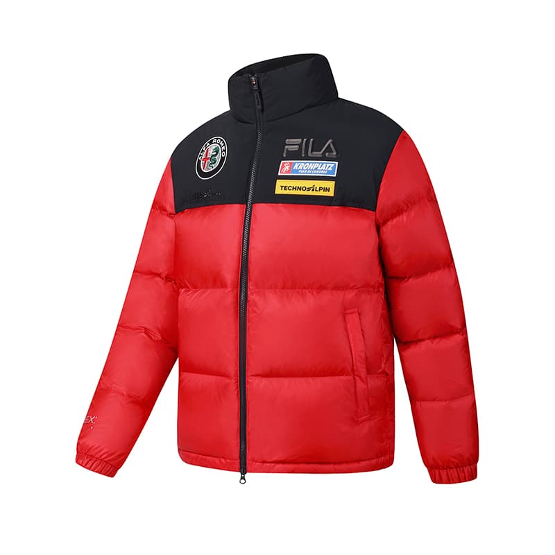Зимняя куртка FILA SKI Пуховик Мужской Неоново-красный - изображение 1