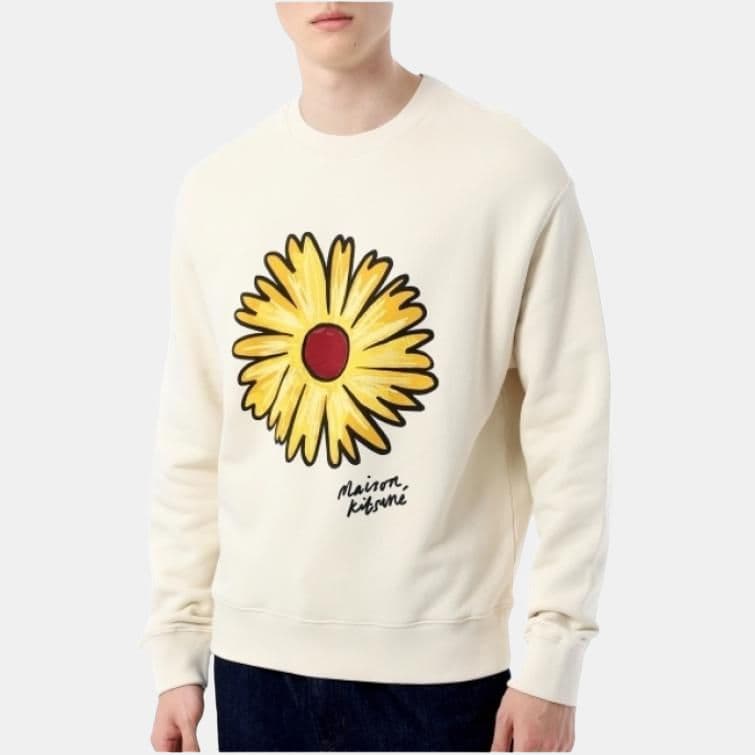Худи Maison Kitsune Ханьфу-платье в стиле худи Мужское Бежевое - изображение 2