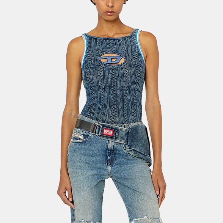 DIESEL Синий Женское боди - изображение 4