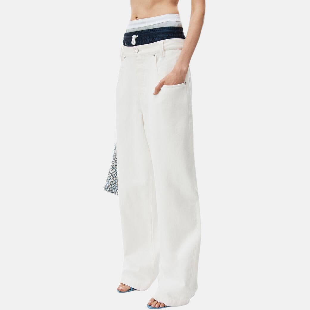 Джинсы alexander wang Pre-Styled Straight Leg Jean in Denim - изображение 4