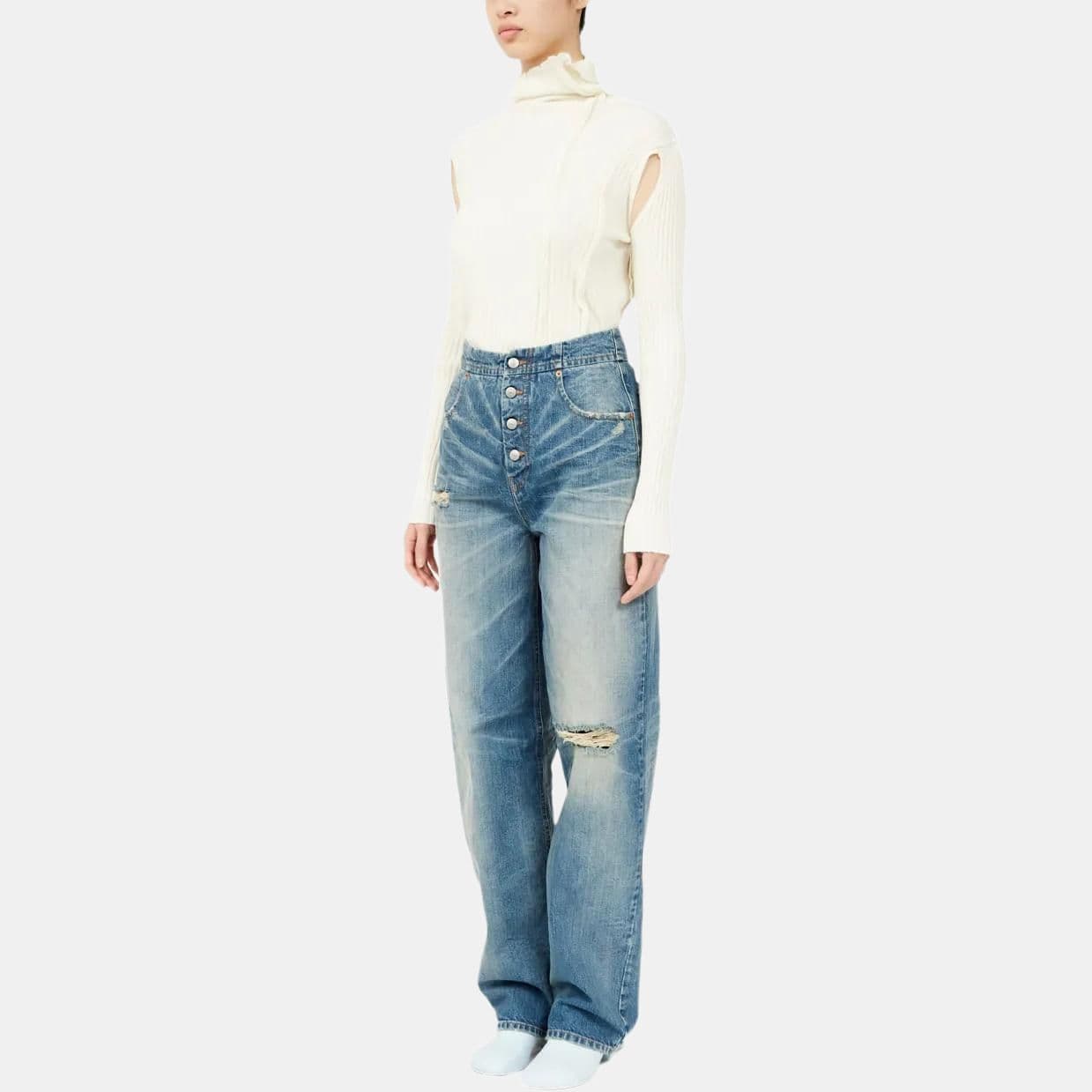 Джинсы MM6 Maison Margiela FW24 — фото 9