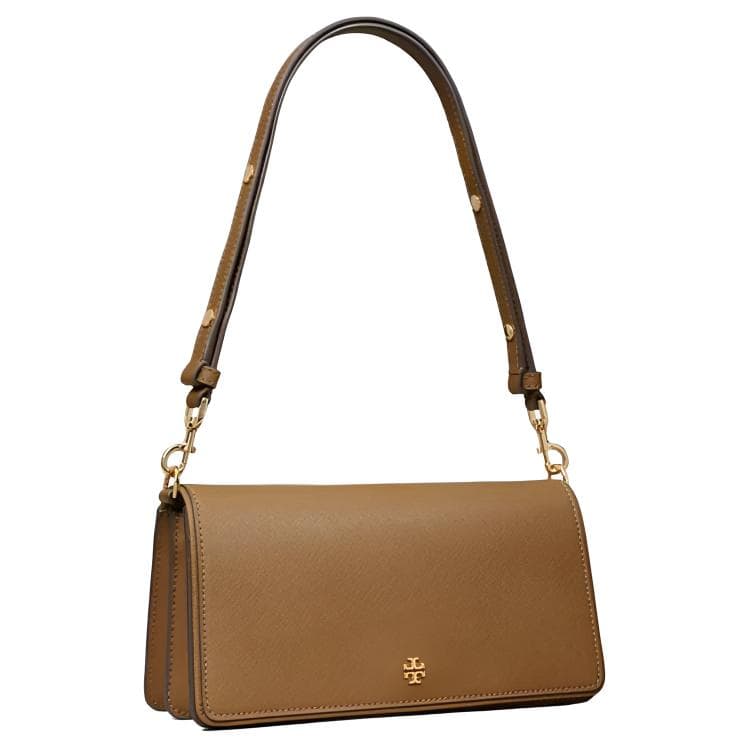Мини-сумка Tory Burch EMERSON Кожа Плечевая Сумка Женская Коричневая - изображение 2