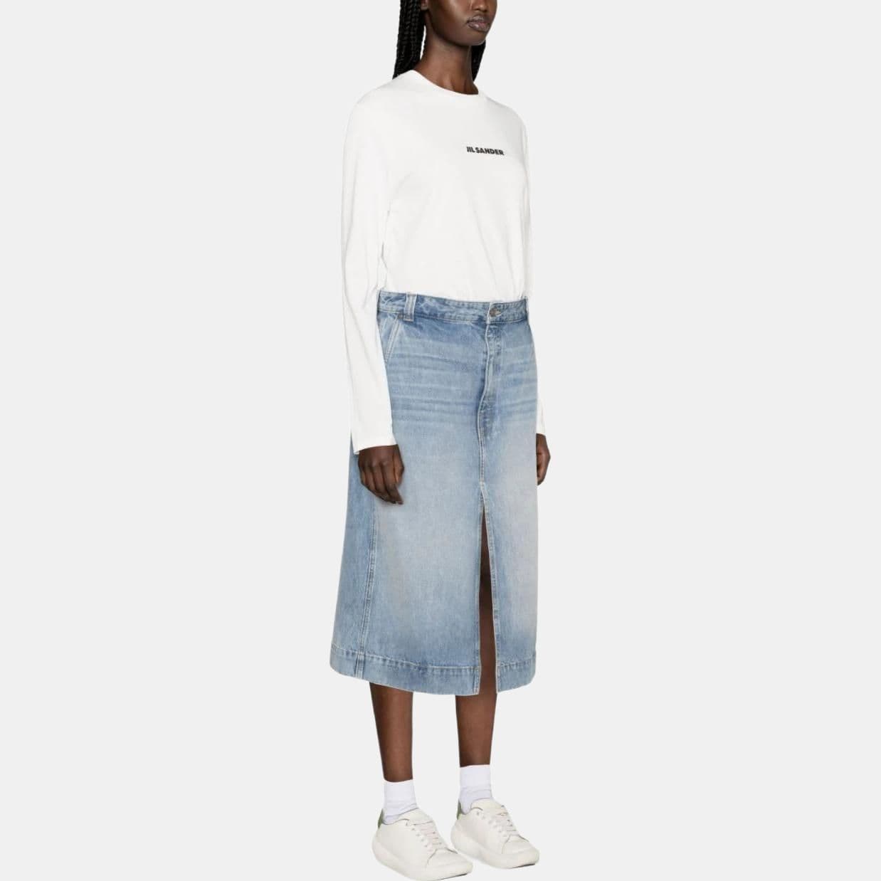 Худи JIL SANDER Толстовка Женская Белая - изображение 3