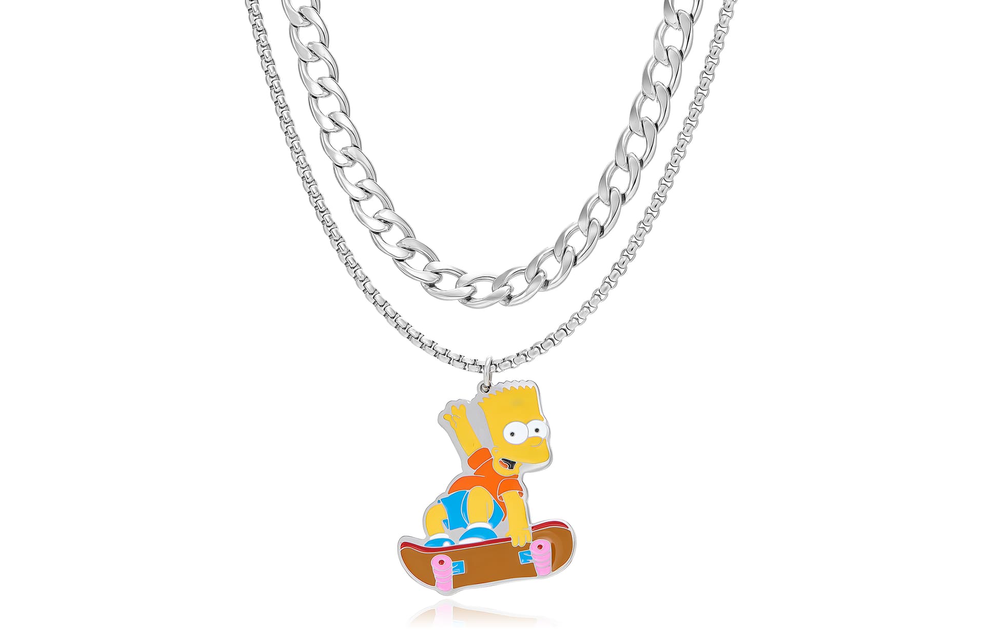 Ожерелье The Simpsons Титановые стальные ожерелья унисекс - изображение 1