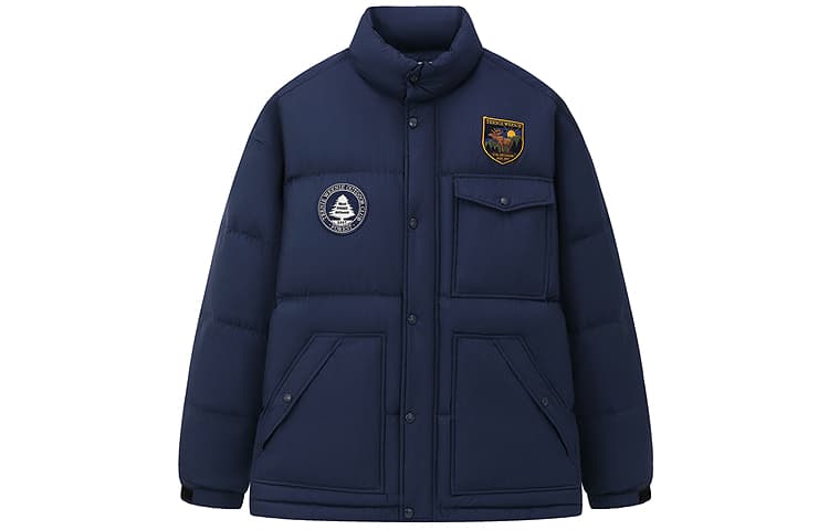 Зимняя куртка Teenie Weenie Men Light Warmth Collection Темно-синий Мужской Пуховики - изображение 1
