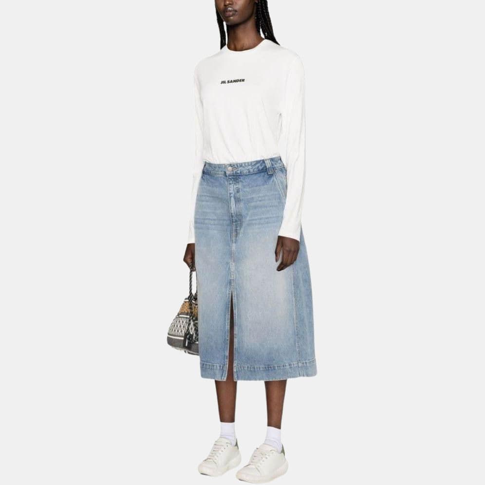 Худи JIL SANDER Толстовка Женская Белая - изображение 5