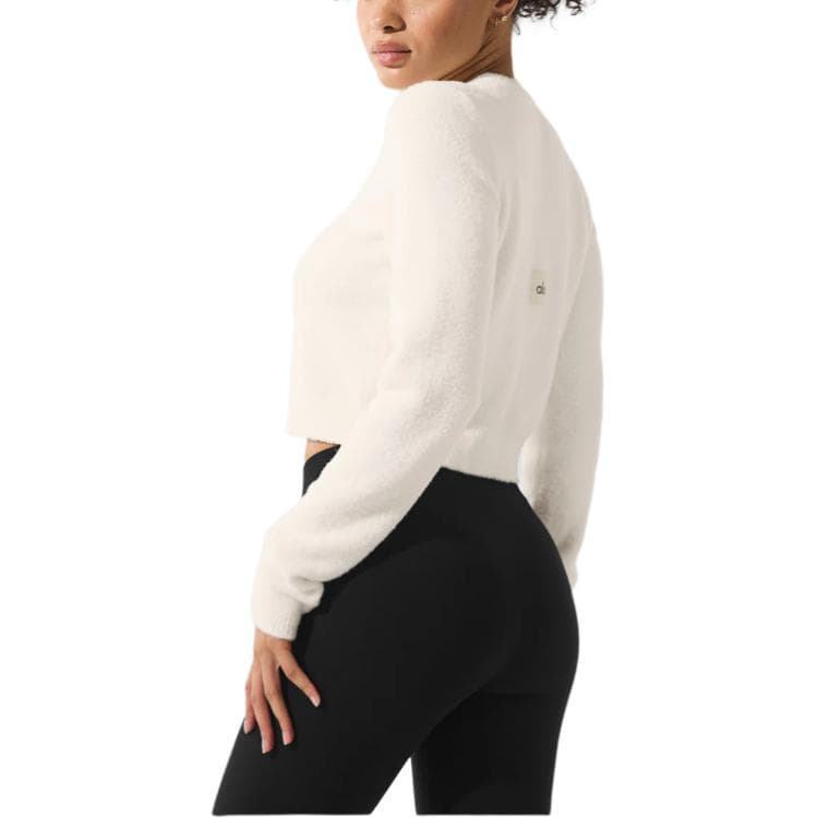 Кофта Alo Yoga Snuggle Up Свитер Cropped Кардиган Трикотаж Женский - изображение 2