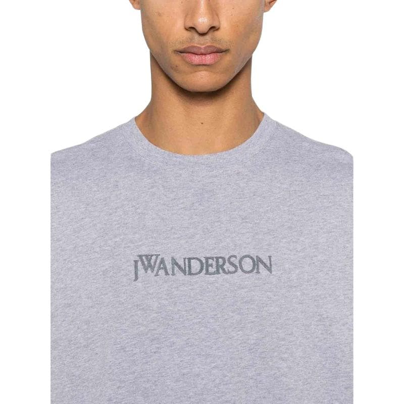 Футболка JW Anderson Серые Мужские T-Рубашки - изображение 5