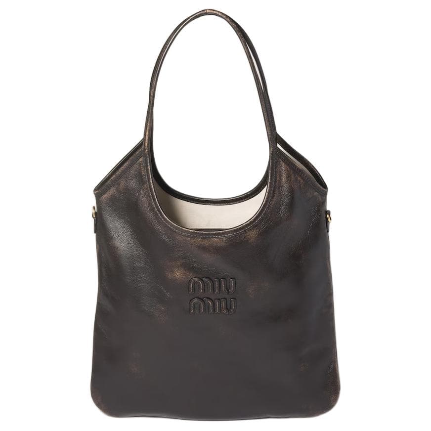 Мини-сумка Miu Miu Ivy Tote Large Brown - изображение 1