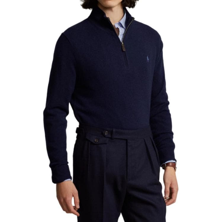 Кофта Свитер Polo Ralph Lauren стандартного размера мужской синий - изображение 3