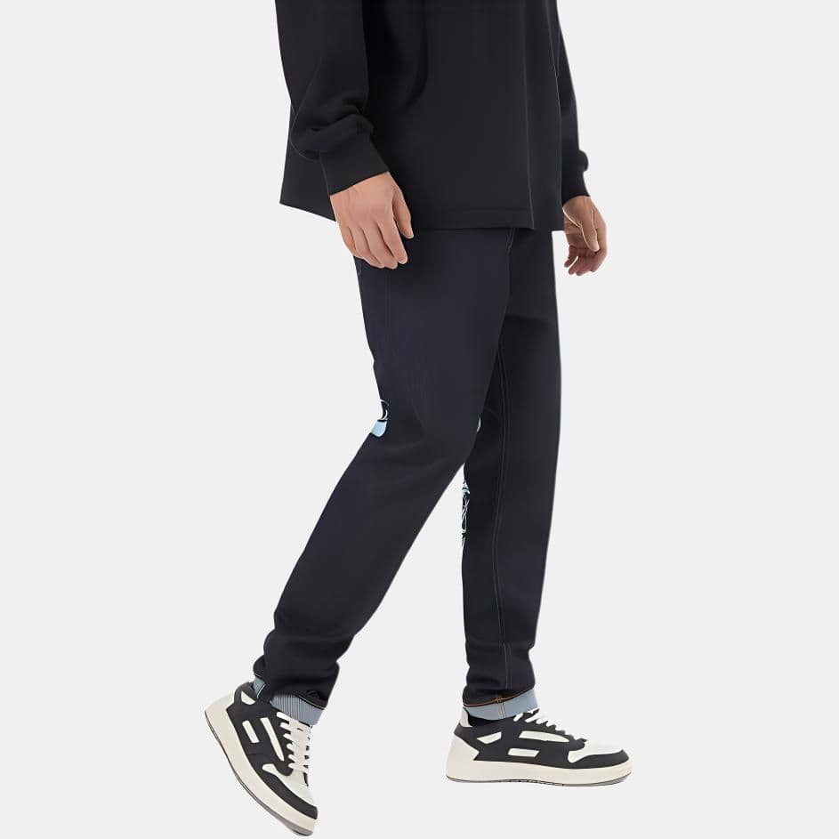 Штаны Evisu Джинсовый Синий Мужские Джинсы - изображение 3
