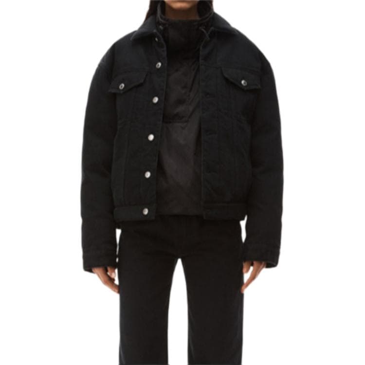 Джинсовая куртка Alexander Wang Denim Biker Jacket Black - изображение 6