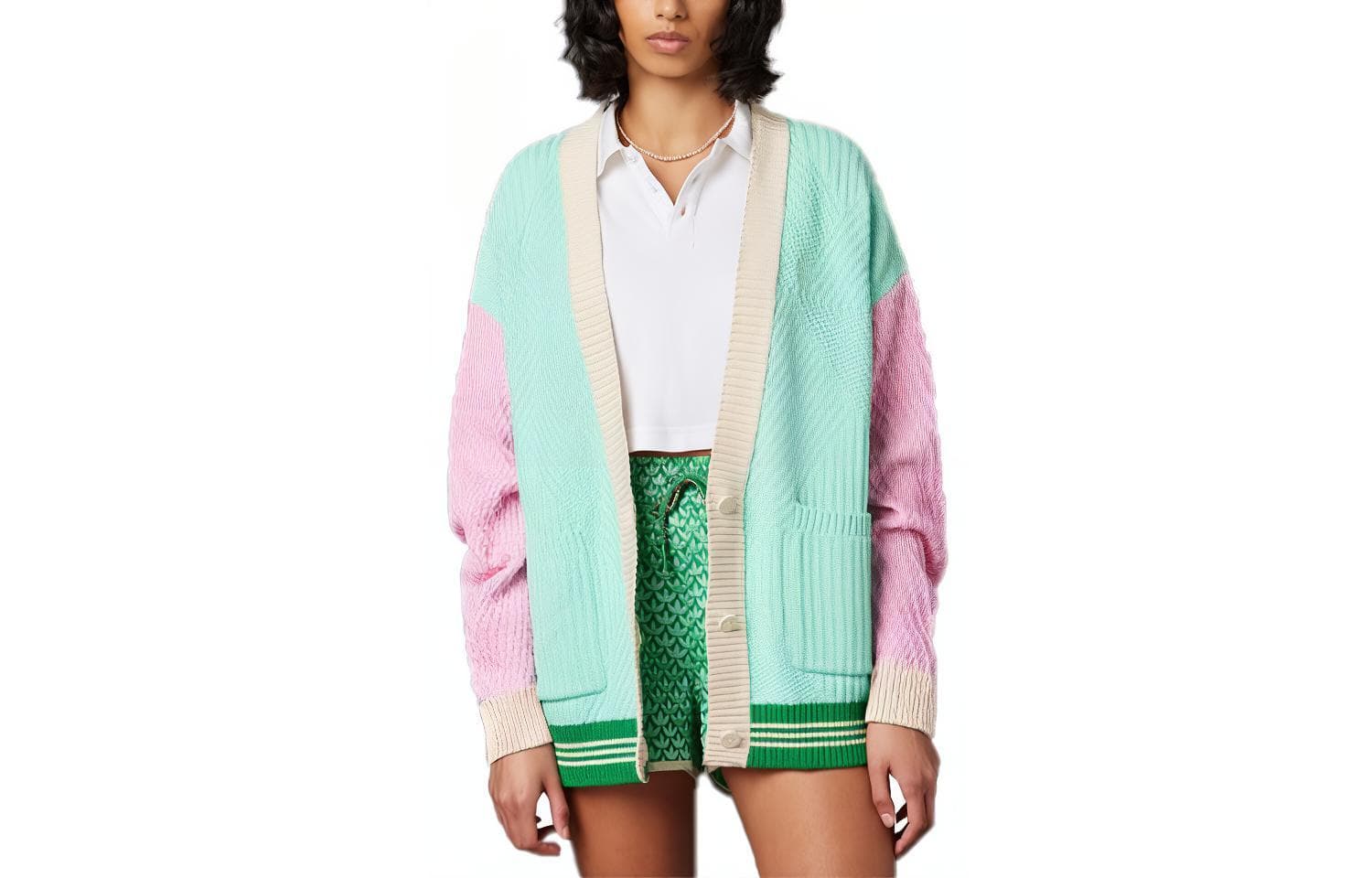 Кофта adidas originals SS23 adicolor 70s Knitted Cardigan - изображение 3