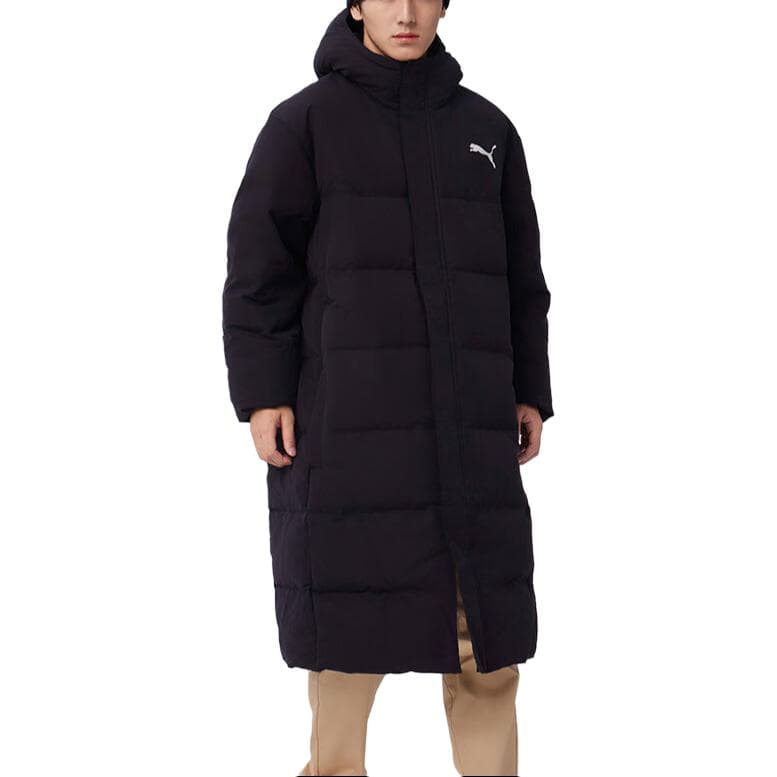 Зимняя куртка PUMA Длинный Oversized Пуховик Пуховик Мужской Черный - изображение 3