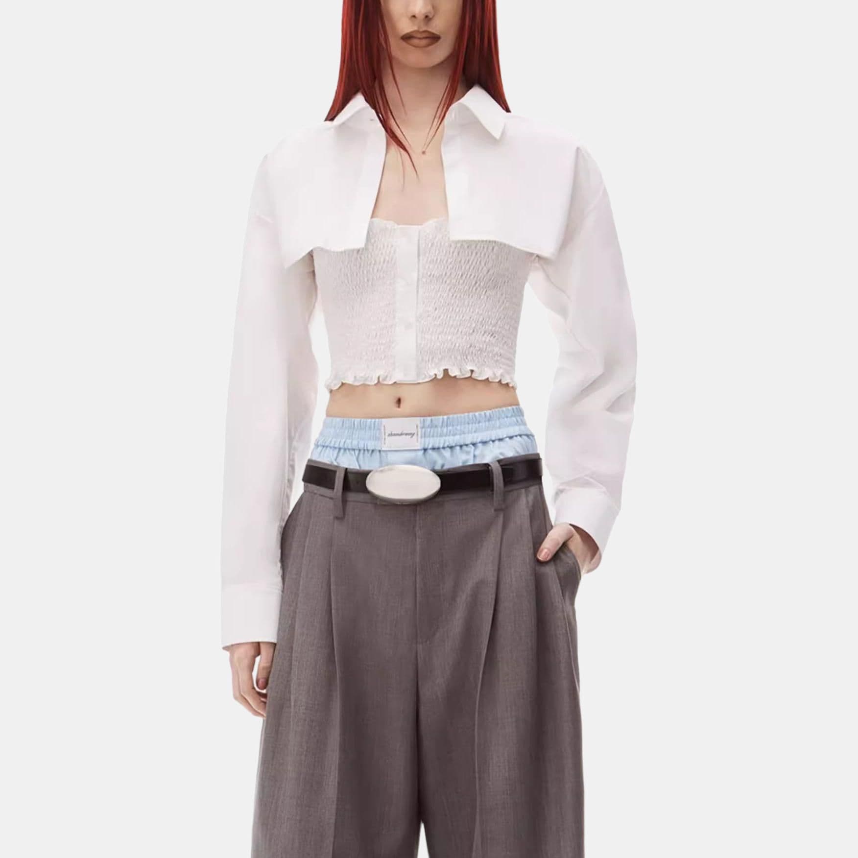 Блузка Alexander Wang Рубашка Женская Белая - изображение 5