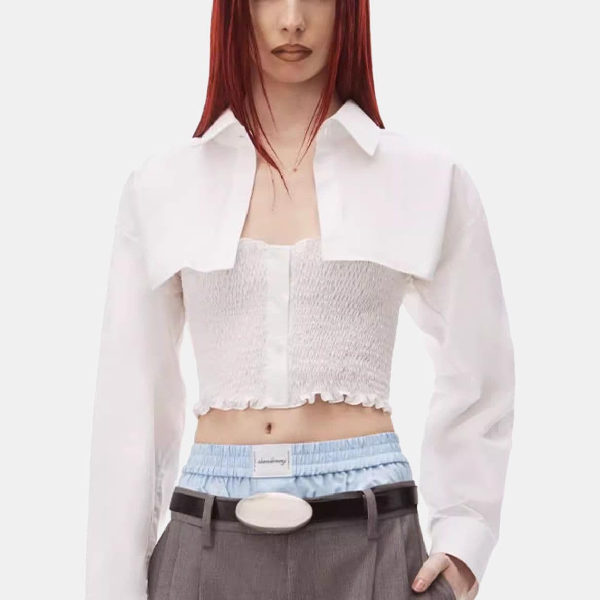 Блузка Alexander Wang Рубашка Женская Белая - изображение 2