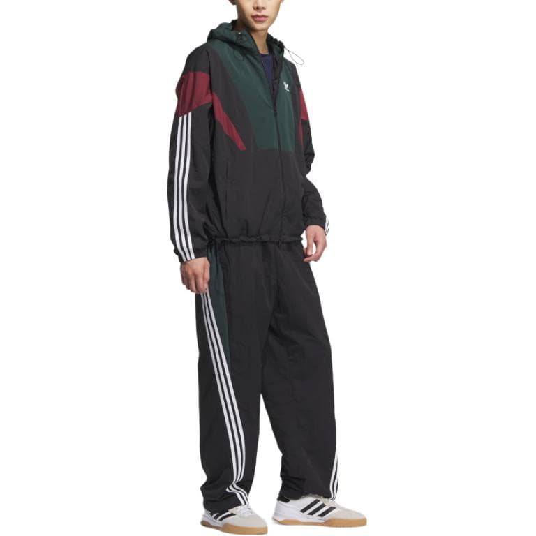 Куртка Adidas Originals WINDBREAKER Блок Куртка Мужская Темно-Зеленая Черная - изображение 3