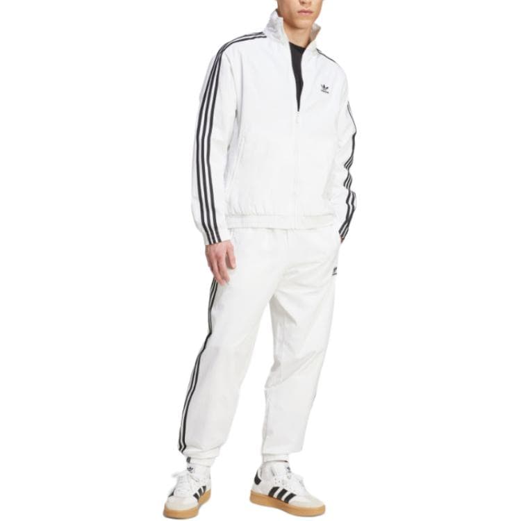 Куртка Adidas Originals Adicolor Woven Белый/Черный Мужские Куртки - изображение 3