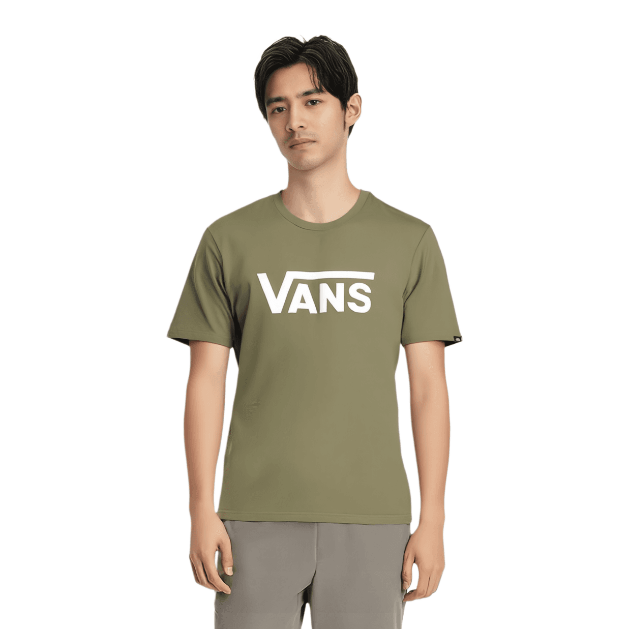 Футболка Vans Letter Print Crew Neck T-Shirt Green - изображение 3