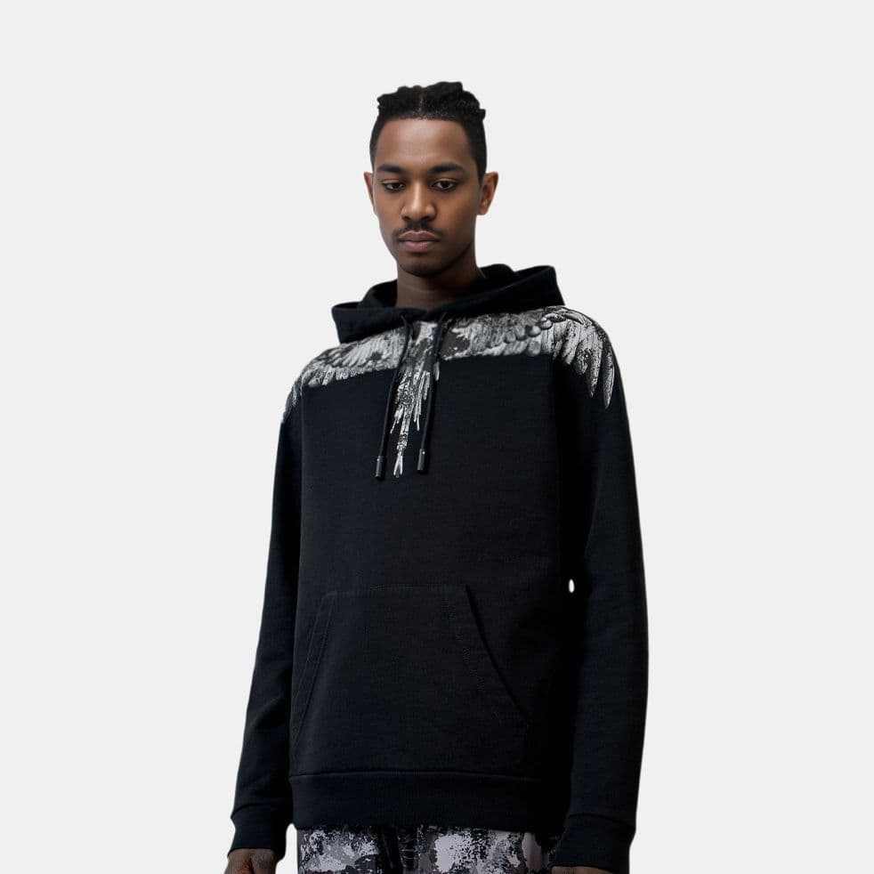 Худи Marcelo Burlon Hoodie Black - изображение 2
