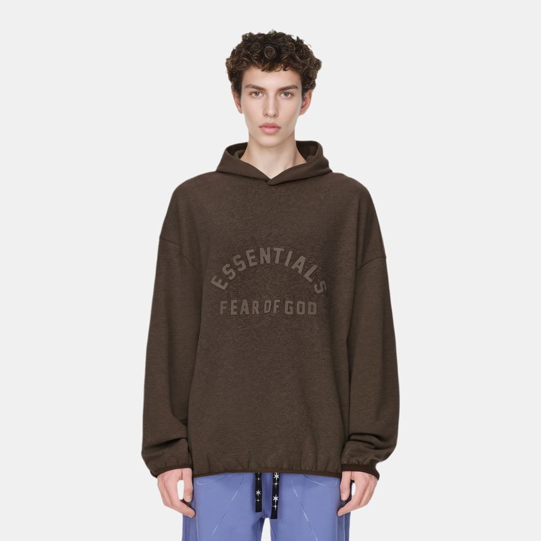Худи Fear of God Essentials Nylon Fleece Hoodie Heather WoodWood Heather WoodWood - изображение 3