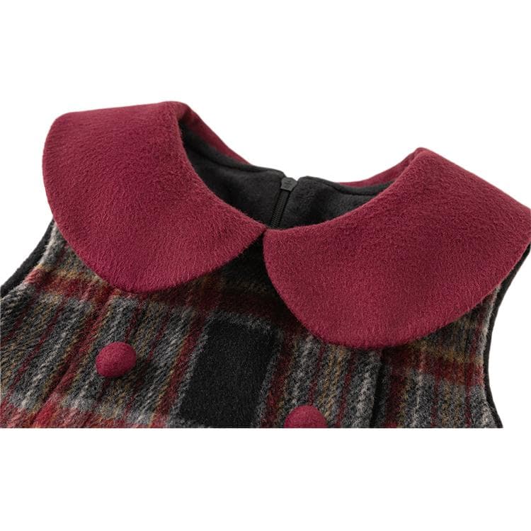 PIERRE CARDIN Красно-серая клетка Платья для детей - изображение 1